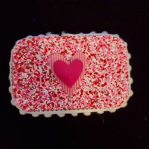 Pink Heart Glitter Rectangular Box